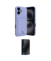 ieg™ iPhone 16 Kılıf Vadi Çizgi Prime - Siyah 3D Antistatik Hayalet Cam Ekran Koruyucu