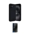 ieg™ iPhone 16 Kılıf Vadi Çizgi Prime - Siyah 3D Antistatik Hayalet Cam Ekran Koruyucu