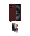 ieg™ iPhone 16 Kılıf Vadi Çizgi Prime - Siyah 3D Antistatik Mat Seramik Nano Ekran Koruyucu