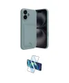 ieg™ iPhone 16 Kılıf Vadi Çizgi Prime - Siyah 3D Antistatik Seramik Nano Ekran Koruyucu