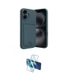 ieg™ iPhone 16 Kılıf Vadi Çizgi Prime - Siyah 3D Antistatik Seramik Nano Ekran Koruyucu