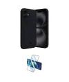 ieg™ iPhone 16 Kılıf Vadi Çizgi Prime - Siyah 3D Antistatik Seramik Nano Ekran Koruyucu