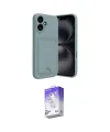 ieg™ iPhone 16 Kılıf Vadi Çizgi Prime - Siyah Bilvis 5in1 3D Magic Cam Ekran Koruyucu
