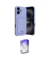 ieg™ iPhone 16 Kılıf Vadi Çizgi Prime - Siyah Bilvis 5in1 3D Magic Cam Ekran Koruyucu