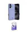 ieg™ iPhone 16 Kılıf Vadi Çizgi Prime - Siyah Bilvis 5in1 5D Magic Hayalet Cam Ekran Koruyucu