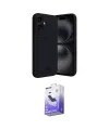 ieg™ iPhone 16 Kılıf Vadi Çizgi Prime - Siyah Bilvis 5in1 5D Magic Hayalet Cam Ekran Koruyucu