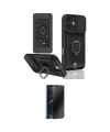 ieg™ iPhone 16 Kılıf Vadi Form Prime - Siyah 3D Antistatik Hayalet Cam Ekran Koruyucu