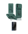 ieg™ iPhone 16 Kılıf Vadi Form Prime - Siyah 3D Antistatik Hayalet Cam Ekran Koruyucu