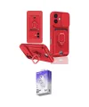 ieg™ iPhone 16 Kılıf Vadi Form Prime - Siyah Bilvis 5in1 3D Magic Cam Ekran Koruyucu