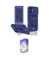 ieg™ iPhone 16 Kılıf Vadi Form Prime - Siyah Bilvis 5in1 3D Magic Cam Ekran Koruyucu