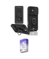ieg™ iPhone 16 Kılıf Vadi Form Prime - Siyah Bilvis 5in1 3D Magic Cam Ekran Koruyucu