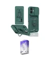 ieg™ iPhone 16 Kılıf Vadi Form Prime - Siyah Bilvis 5in1 3D Magic Cam Ekran Koruyucu