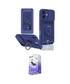 ieg™ iPhone 16 Kılıf Vadi Form Prime - Siyah Bilvis 5in1 5D Magic Hayalet Cam Ekran Koruyucu