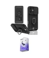 ieg™ iPhone 16 Kılıf Vadi Form Prime - Siyah Bilvis 5in1 5D Magic Hayalet Cam Ekran Koruyucu