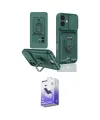 ieg™ iPhone 16 Kılıf Vadi Form Prime - Siyah Bilvis 5in1 5D Magic Hayalet Cam Ekran Koruyucu