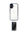 ieg™ iPhone 16 Kılıf Vadi Minimal - Siyah 3D Antistatik Hayalet Cam Ekran Koruyucu