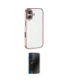 ieg™ iPhone 16 Kılıf Vadi Minimal - Siyah 3D Antistatik Hayalet Cam Ekran Koruyucu
