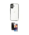ieg™ iPhone 16 Kılıf Vadi Minimal - Siyah 3D Antistatik Mat Seramik Nano Ekran Koruyucu