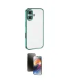 ieg™ iPhone 16 Kılıf Vadi Minimal - Siyah 3D Antistatik Mat Seramik Nano Ekran Koruyucu