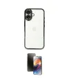ieg™ iPhone 16 Kılıf Vadi Minimal - Siyah 3D Antistatik Mat Seramik Nano Ekran Koruyucu