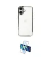 ieg™ iPhone 16 Kılıf Vadi Minimal - Siyah 3D Antistatik Seramik Nano Ekran Koruyucu
