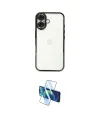 ieg™ iPhone 16 Kılıf Vadi Minimal - Siyah 3D Antistatik Seramik Nano Ekran Koruyucu