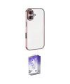 ieg™ iPhone 16 Kılıf Vadi Minimal - Siyah Bilvis 5in1 3D Magic Cam Ekran Koruyucu