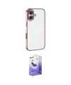 ieg™ iPhone 16 Kılıf Vadi Minimal - Siyah Bilvis 5in1 5D Magic Hayalet Cam Ekran Koruyucu