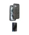 ieg™ iPhone 16 Kılıf Vadi Özel Seri - Siyah 3D Antistatik Hayalet Cam Ekran Koruyucu