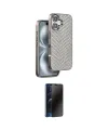 ieg™ iPhone 16 Kılıf Vadi Özel Seri - Siyah 3D Antistatik Hayalet Cam Ekran Koruyucu