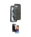 ieg™ iPhone 16 Kılıf Vadi Özel Seri - Siyah 3D Antistatik Mat Seramik Nano Ekran Koruyucu