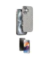 ieg™ iPhone 16 Kılıf Vadi Özel Seri - Siyah 3D Antistatik Mat Seramik Nano Ekran Koruyucu