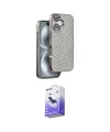 ieg™ iPhone 16 Kılıf Vadi Özel Seri - Siyah Bilvis 5in1 5D Magic Hayalet Cam Ekran Koruyucu