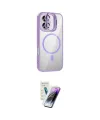 ieg™ iPhone 16 Kılıf Yadigar Asil Koleksiyonu - Şeffaf Pasifik Cam Ekran Koruyucu