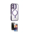 ieg™ iPhone 16 Kılıf Yadigar Asil Koleksiyonu - Siyah 3D Antistatik Mat Seramik Nano Ekran Koruyucu