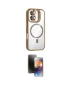 ieg™ iPhone 16 Kılıf Yadigar Asil Koleksiyonu - Siyah 3D Antistatik Mat Seramik Nano Ekran Koruyucu