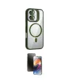 ieg™ iPhone 16 Kılıf Yadigar Asil Koleksiyonu - Siyah 3D Antistatik Mat Seramik Nano Ekran Koruyucu