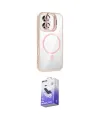 ieg™ iPhone 16 Kılıf Yadigar Asil Koleksiyonu - Siyah Bilvis 5in1 5D Magic Hayalet Cam Ekran Koruyucu