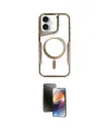 ieg™ iPhone 16 Kılıf Yadigar Klasik Özel Seri - Siyah 3D Antistatik Mat Seramik Nano Ekran Koruyucu