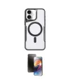ieg™ iPhone 16 Kılıf Yadigar Klasik Özel Seri - Siyah 3D Antistatik Mat Seramik Nano Ekran Koruyucu