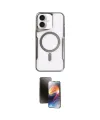 ieg™ iPhone 16 Kılıf Yadigar Klasik Özel Seri - Siyah 3D Antistatik Mat Seramik Nano Ekran Koruyucu