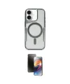 ieg™ iPhone 16 Kılıf Yadigar Klasik Özel Seri - Siyah 3D Antistatik Mat Seramik Nano Ekran Koruyucu