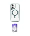 ieg™ iPhone 16 Kılıf Yadigar Klasik Özel Seri - Siyah Bilvis 5in1 3D Magic Cam Ekran Koruyucu