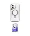 ieg™ iPhone 16 Kılıf Yadigar Klasik Özel Seri - Siyah Bilvis 5in1 5D Magic Hayalet Cam Ekran Koruyucu