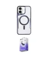 ieg™ iPhone 16 Kılıf Yadigar Klasik Özel Seri - Siyah Bilvis 5in1 5D Magic Hayalet Cam Ekran Koruyucu