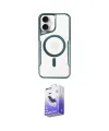ieg™ iPhone 16 Kılıf Yadigar Klasik Özel Seri - Siyah Bilvis 5in1 5D Magic Hayalet Cam Ekran Koruyucu