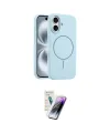 ieg™ iPhone 16 Kılıf Yankı Form Serisi - Şeffaf Pasifik Cam Ekran Koruyucu
