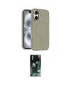 ieg™ iPhone 16 Kılıf Yankı Form Serisi - Siyah 360 Mat Full Body Arka Koruyucu