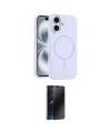 ieg™ iPhone 16 Kılıf Yankı Form Serisi - Siyah 3D Antistatik Hayalet Cam Ekran Koruyucu
