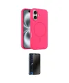 ieg™ iPhone 16 Kılıf Yankı Form Serisi - Siyah 3D Antistatik Hayalet Cam Ekran Koruyucu